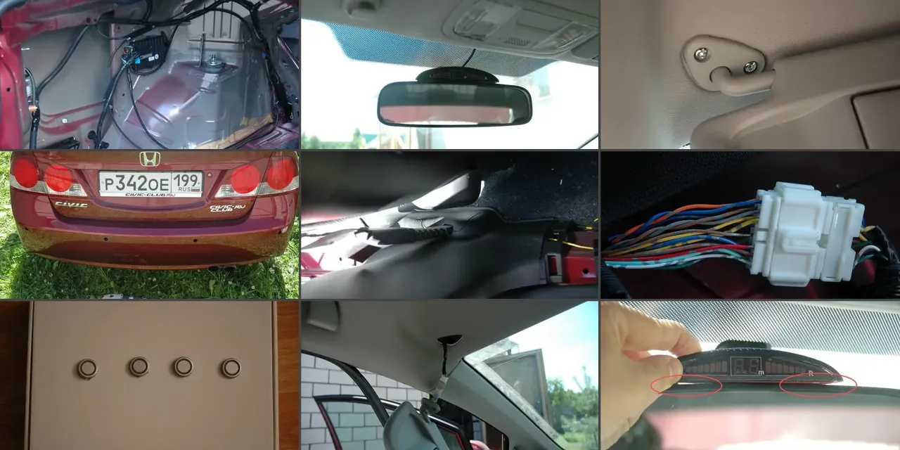 Изображение предпросмотра статьи: Установка парктроника ParkMaster в Honda Civic