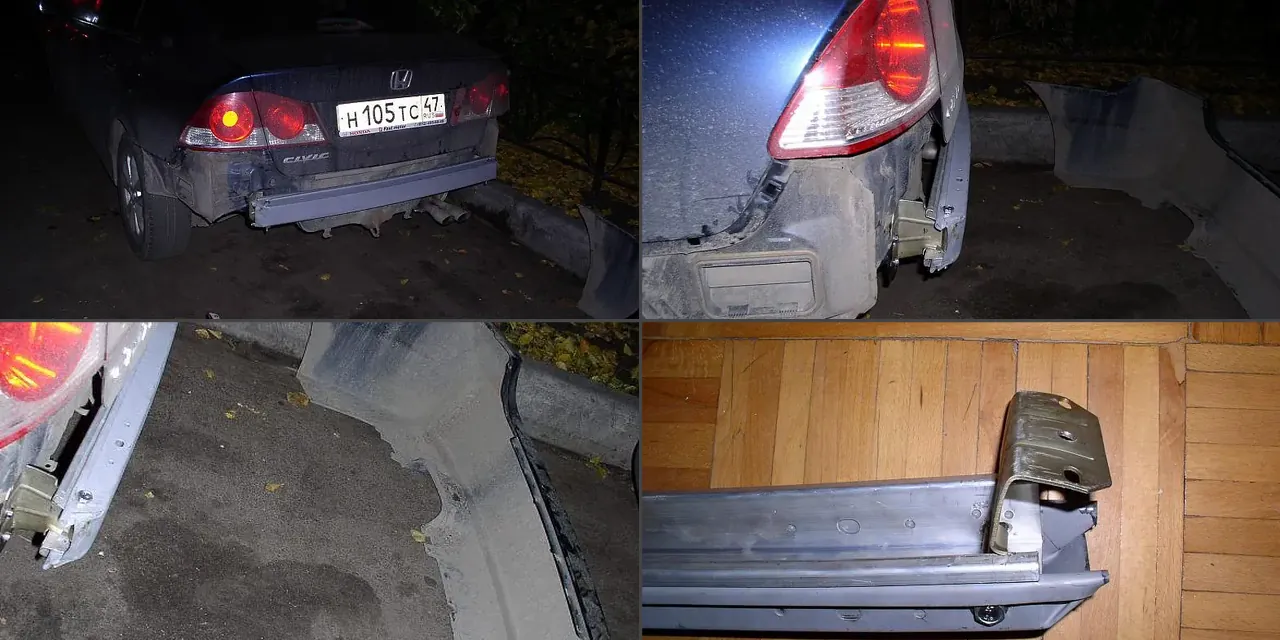 Изображение предпросмотра статьи: Установка усилителя заднего бампера на Honda Civic 4D